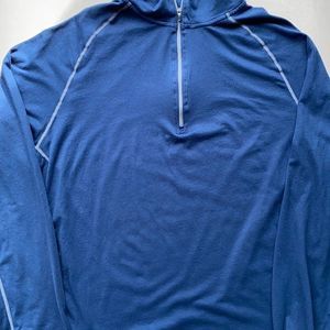 Cloudveil l Navy Blue Half Zip Long Sleeve lightweight pullover Size XL